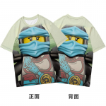 2025 MINISO Ninjago T-s&auml;rk Joonisfilm Anime Tr&uuml;kk Poiste ja T&uuml;drukute T-s&auml;rk Suvel Uus Stiil T&auml;navutrendid Laste R&otilde;ivad L&uuml;hikeste Varrukatega 150