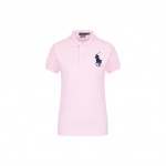 Polo Ralph Lauren &Uuml;hev&auml;rviline logoga tikitud vabaaja l&uuml;hikeste varrukatega polos&auml;rk Naiste topid Roosa 211505656-081 XS