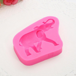 3D Elevant Loom Silikoonvorm &Scaron;okolaadivorm Fondandi Koogikaunistust&ouml;&ouml;riist roosa