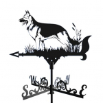 Metallist tuulelipp Retro kukk Koer Lind Tuulelipp Must Loom Tuulelipp Tuule suuna n&auml;itaja Katusele V&auml;listingimustes Taluaed Aed Lehtla Dekoratsioon F