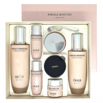OHUI Miracle Moisture Pink Barrier 3-osaline erikomplekt &ndash; Nahatoonik 150 ml + Emulsioon 130 ml + Kreem 30 ml + Padjake 21 Beež | S&uuml;gav niisutus 3-Piece Special Set