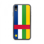 Coque T&eacute;lephone Drapeau R&eacute;publique keskfricaine - iPhone XR