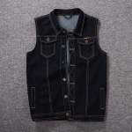 Suures suuruses 8XL 7XL 6XL 5XLCotton teksad varrukateta jope vest Meeste teksap&uuml;kste vest M