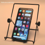 Kokkupandav kaasaskantav lauaarvuti mobiiltelefoni ja tahvelarvuti alus &ndash; reguleeritav raudtraadi kolmnurkne disain 1 mobile phone holder