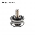 Sg15 Sg20 Sg25 Sg66+M5 M6 M8 kruviga terasest rihmarattaga kuullaagrid, r&ouml;&ouml;bastee juhtrull SG15+M5*18MM