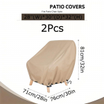 2 TK V&auml;listooli Kaitsekate Oxfordi Riidest Toolikate Khaki Veekindel Toolikatted 2-pakk Vastupidavad V&auml;liistme Kaitsmed 71*76*81cm khaki