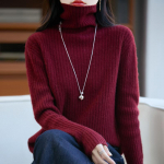 Naiste ka&scaron;miirkampsun Qinghe ka&scaron;miir 30% ka&scaron;miir 70% vill s&uuml;gis-talvine pullover soe ja moekas XXL soe valge v&auml;rv