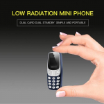 Mini mobiiltelefon - BM10 - Bluetooth - Juhtmevaba - K&otilde;rvaklapid kaasas - V&auml;rv Sinine sinine