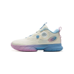 Li Ning Laste mugavad spordijalatsid libisemiskindlad l&ouml;&ouml;gisummutavad kulumiskindlad p&otilde;rkavad hingavad korvpallijalatsid Laste korvpallijalatsid Valge YKBU092-9 40