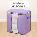 Paks lausriidest suure mahutavusega teki hoiukott &ndash; majapidamisriiete hoiukast 50*48*28cm lilla