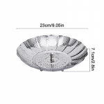 Kokkupandav N&otilde;ude Auruti Roostevabast Terasest Toidu Aurutamisn&otilde;u Puuviljade K&ouml;&ouml;giviljade Keetja Multifunktsionaalne Liha Aurutamisalus K&ouml;&ouml;giriistad