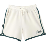 Puma Logotr&uuml;kiga elastse v&ouml;&ouml;kohaga keskmise k&otilde;rgusega viiepunktilised vabaaja l&uuml;hikesed p&uuml;ksid naistele, l&uuml;hikesed p&uuml;ksid, off-white 630944-87 S