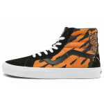 Vans Sk8 Reissue Tiigri tikand Tiigririba Vabaaja K&otilde;rged Skate Kingad Unisex Tossud Must Oranž VN0A2XSBORA 36
