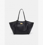 Moodsad suure mahutavusega trapetsikujulised naiste &otilde;lakotid Disainermetallpandlaga k&auml;ekotid Kvaliteetne PU-nahast suur kott igap&auml;evaseks kasutamiseks