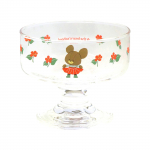 The School Jackie Glass Dessert Retro Girly Made in 785123 Bears' Glass, Approx. 10cm, Approx. 240ml, Jackie, Japan,