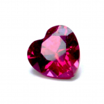 1 karaat naturaalne punane rubiin s&uuml;damekujuline SERTIFITSEERITUD 6x6 MM S&otilde;rmuse suurus Lahtine v&auml;&auml;riskivi 6 mm punane