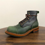 Vintage K&auml;sitsi Valmistatud Lehma Nahast S&uuml;gis Talv Meeste Kingad Segav&auml;rvilised Briti Pahkluu Saapad Platvorm T&ouml;&ouml;riistad T&ouml;&ouml; Mootorrattasaapad 44