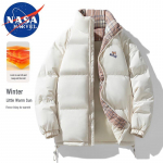 NASA MARVEL Men's Winter Stand-Collar Puffer Jacket 4XL