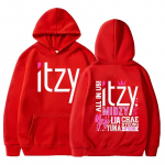 Uus Mood Kpop Meeste ja Naiste Kapuutsiga Pusad Itzy Prindiga Pusa S&uuml;gis ja Talv Vabaaja Pikkade Varrukatega Kapuutsiga Pusa 3XL