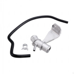 Car Engine Coolant Pipe Radiator Easy to Install Accessories Aluminum Alloy Repalcement with Clamp
