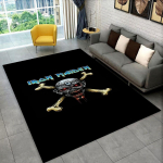 3D I-Iron-M-Maidens Metallmuusika Vaip Elutoa Magamistoa Kaunistuseks, Laste M&auml;ngimiseks Libisemisvastane Kaunistus Diivanile Uksematt Kingitus 60x90cm( 23x35in )