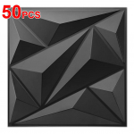 50/100 tk 3D seinapaneel Teemant 30x30cm PVC Aktsent Tekstuuriga seinapaneelid Siseseina kaunistuseks
