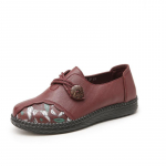 libisemiskindlad kingad naistele 2024 uued kevadballeti kingad naistele vintage n&ouml;&ouml;biga kingad retro emad CN 35 veinipunane v&auml;rv