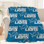 Ragbi D-Detroit L-Lions Tekk Tekk diivanile diivanile reisimiseks kodu matkamiseks piknikuks voodipesuks flanellist tekk s&uuml;nnip&auml;evakingitus 30x40in blue