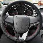 Chevrolet Cruze 2009-2014 Aveo 2011-2014 Orlando 2010-2015 Ravon R4 2016-2018 auto roolile k&auml;sitsi &otilde;mmeldud nahk blue line