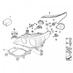 Esitulede kinnitusklambrite tugi BMW 5. seeria E60 E61 525I 528Xi 530I esilaterna kinnitusklambrile 63126936090 63126936089 Pair