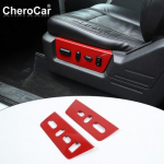 for 09-14 Ford F150 Raptor Seat Adjust Button Panel Frame Trim Cover Decor Red