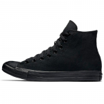 Converse Chuck Taylor All Star Mono L&otilde;uend K&otilde;rged Mugavad Lihtsad K&otilde;rge s&auml;&auml;rega L&otilde;uend Kingad Unisex Must 36.5