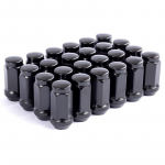 45mm Closed End Black Lug Nut for Grand Cherokee 2011-2024, 2018-2024 Jeep Wrangler -2024 Jeep Gladiator hex 19mm M14x1.5