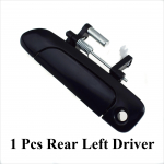 1/2/4 pcs For Honda Fit City Jazz 2002-2008 Black Exterior Outside Car Door Handle Front or Rear Left Driver or Right Passenger 1 Pcs Rear Left