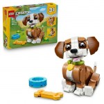 LEGO Creator 3-en-1 31382 Les Adorables Animaux : le Chiot Joueur - Jeu d&egrave;s 8 ans - Cadeau