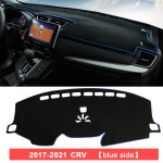 For Honda CR-V CRV CR V 2017-  Car Dashboard Cover Dash Mat Sun Shade trument Desk Non-slip Pad Accessories 2017-2022 Blue Side