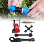 5Pcs Plumbing Tools Set Compression Sleeve Puller Double Headed Angle on Wrench Heavy Duty Ferrule