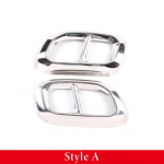 For Mercedes-Benz GLE 350 GLE 450 GLC GLS W167 X253 X167 ABS car muffler exhaust pipe tail cover decorative sticker h&otilde;be