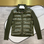 Mengjia Unisex Kerge Udusulejakk - Villane Kudumise T&otilde;mblukuga Kraega Patchwork, S&uuml;gis/Talvine Vabaaja Kampsun L armee roheline v&auml;rv
