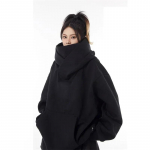 S&uuml;gis &Uuml;hev&auml;rvilised Ninja Turtleneck Kapuutsiga Pusad Meestele Vintage Fliisist Dressipluusid Hip Hop Jaapani T&auml;navamood &Uuml;lem&otilde;&otilde;duline Kapuutsiga Pusa S must