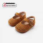 Kevadkollektsioon: Hingavad nahast kingad beebidele (10 kuud - 3 aastat), Mitmek&uuml;lgne &otilde;&otilde;nesdisain, pehme tallaga printsessistiil. Size 20, Inner Length 15.0 cm