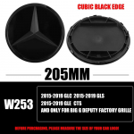 3D 185MM 205MM Esiv&otilde;re T&auml;helogo Embleem M&auml;rk Autotarvikud Mercedes-Benz C/B/E Klassi W206 W253 W213 GLC GLE V Klassi jaoks