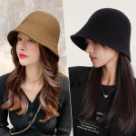 Villane koppm&uuml;ts Wool Bucket Hat Beige [NW219]