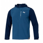 Under Armour Sportlik Vabaaja Kootud Tuulejope V&auml;rviplokk Kapuutsiga Pikkade Varrukatega Jakk Meeste jakid 6013147-498 M