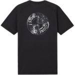 Stone Island Ss25 Helkurlogo &Uuml;mmarguse kaelusega L&uuml;hikeste varrukatega T-s&auml;rk Meeste Topid Must K1S152100020-V0029 S