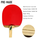 SANWEI SU PINCER Lauatennise reket Pliiatsihoidja Eriline kuju Ping-pong reket Parem hoidmistunne