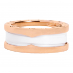 BVLGARI B.Zero1 Valge Keraamiline Topeltr&otilde;ngas Naiste s&otilde;rmused AN855964 Box,Warranty Not Included,50