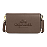 Coach Toni 19 Br&auml;ndi logo Eemaldatav &otilde;larihm Vasikanahast Crossbody kott V&auml;ike naiste crossbody kott Pruun CT778-IMV2R Basic Set (Bag+Dust Bag)