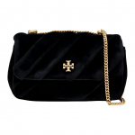Tory Burch Kira Flap Chain Quilditud Sametist Mini &Otilde;lakott Naiste &otilde;lakott Must 161914-001 Basic Set (Bag+Dust Bag)