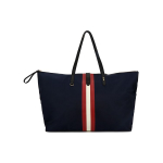 Bally Klassikaline Punavalge Triibuline &Auml;rikasulik Suure Mahutavusega Kandekott Meeste Kandekotid S&uuml;gavsinine 6223251 Basic Set (Bag+Dust Bag)